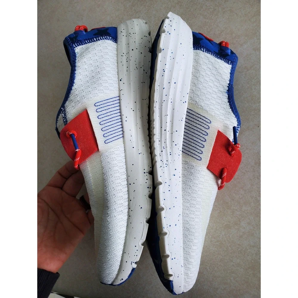 Hey Dude Sirocco Americana Varsity Blue White Red Sneakers Shoes Mens Size 11